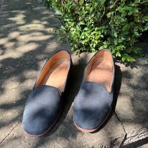 Women's Marine Blue Suede Loafers